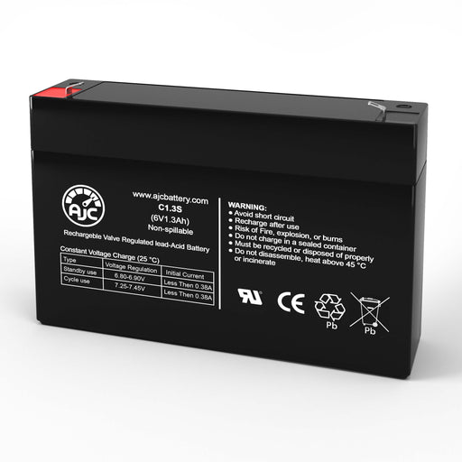 Universal Power Group UB613 (D5731) 6V 1.3Ah Versiegelte Bleisäure Ersatz-Akku-1