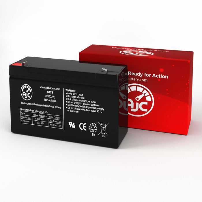 AJC Battery 6 Volt 12Ah Versiegelte Bleisäure Ersatz-Akku-2