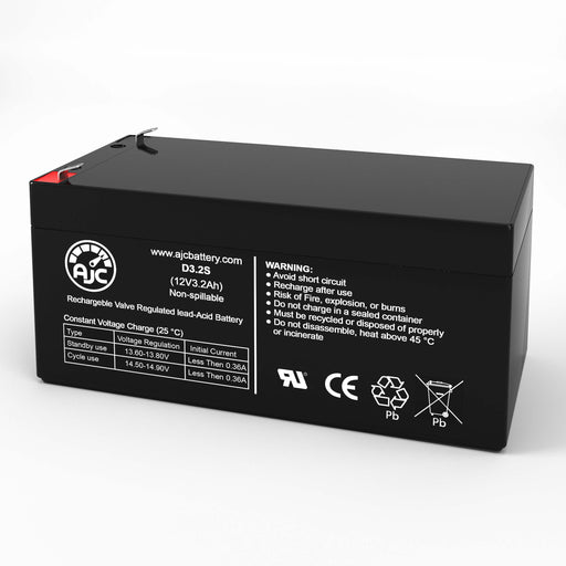 Battery Center BC-1230 12V 3.2Ah Versiegelte Bleisäure Ersatz-Akku-1