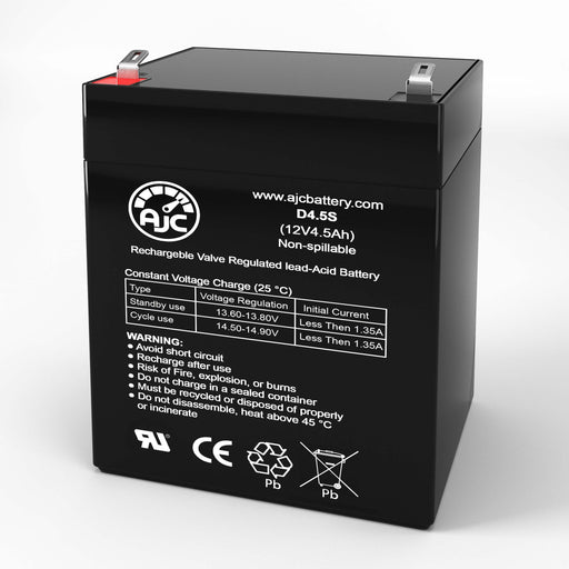 AJC Battery Brand Replacement for Johnson Controls GC-1240 12V 4.5Ah UPS/USV Ersatz-Akku-1