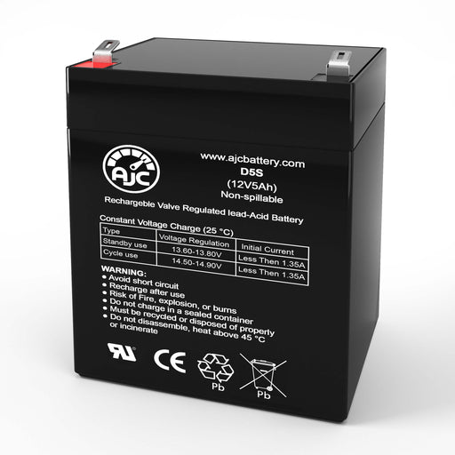 AJC Battery Brand Replacement for Johnson Controls JC1240 12V 5Ah UPS/USV Ersatz-Akku-1