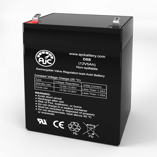 AJC Battery Brand Replacement for Johnson Controls GC1240 12V 5Ah Versiegelte Bleisäure Ersatz-Akku-1